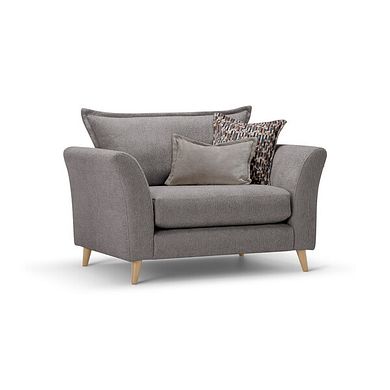 Hoxley Loveseat in Leo Truffle fabric