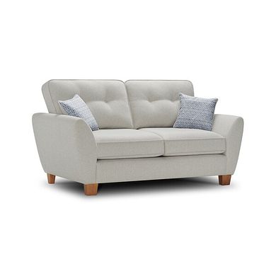 Inca 2 Seater Sofa in Christy Collection Silver Fabric