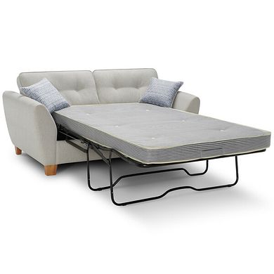 Inca 2 Seater Sofa Bed in Christy Collection Silver Fabric