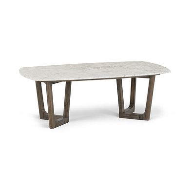 Islington Marble and Dark Acacia Coffee Table