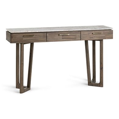 Islington Marble and Dark Acacia Dressing Table