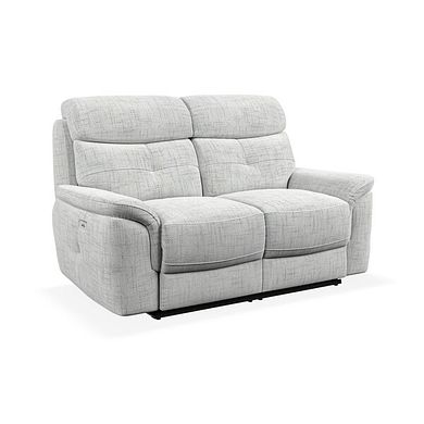 Iver 2 Seater Electric Recliner Sofa in Keswick Dove Grey Fabric