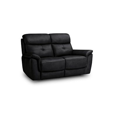 Iver 2 Seater Sofa in Odyssey Black Leather