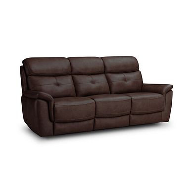 Iver 3 Seater Sofa in Odyssey Two Tone Brown Leather