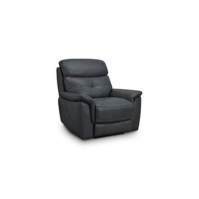 Iver Armchair in Amara Dark Grey Leather