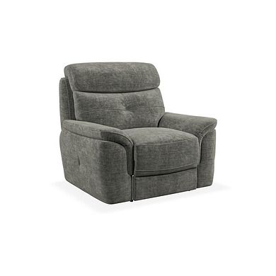 Iver Armchair in Plush Charcoal Fabric