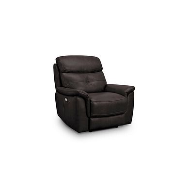 Iver Electric Recliner Armchair in Amara Brown Leather