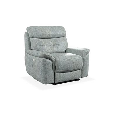 Iver Electric Recliner Armchair in Santos Steel Fabric
