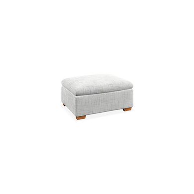 Iver Storage Footstool in Keswick Dove Grey Fabric