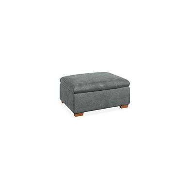 Iver Storage Footstool in Miller Grey Fabric