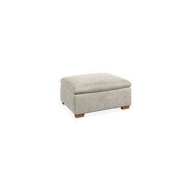 Iver Storage Footstool in Miller Taupe Fabric