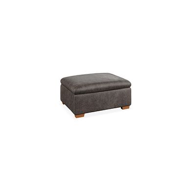 Iver Storage Footstool in Pilgrim Pewter Fabric