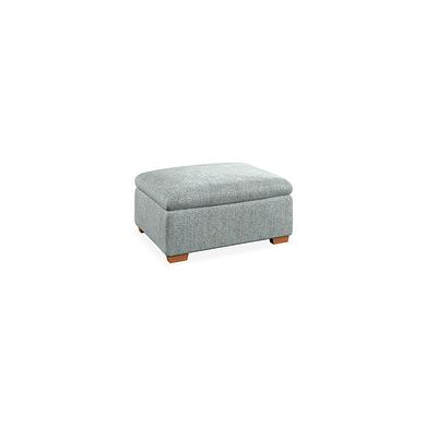 Iver Storage Footstool in Santos Steel Fabric