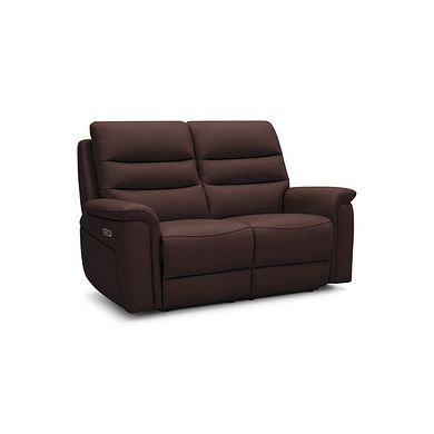 Jarrod 2 Seater Electric Recliner in Chestnut Leather