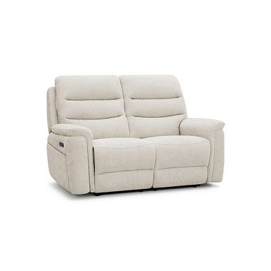 Jarrod 2 Seater Electric Recliner in Hopsack Natural Fabric