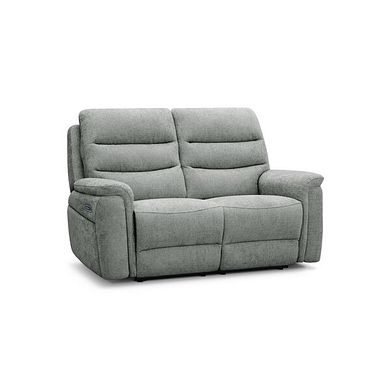 Jarrod 2 Seater Electric Recliner in Hopsack Platinum Fabric