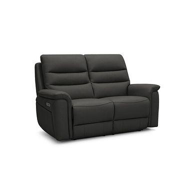 Jarrod 2 Seater Electric Recliner in Storm Leather