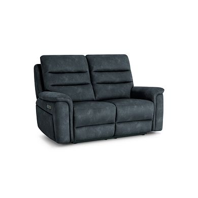 Jarrod 2 Seater Power Recliner with Adjustable Power Headrest and Lumbar Support in Dexter Shadow Fabric