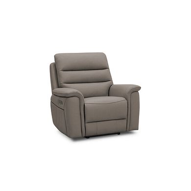 Jarrod Power Recliner Armchair in Oyster Leather