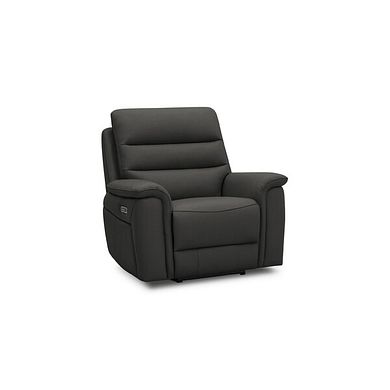 Jarrod Power Recliner Armchair in Storm Leather
