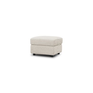 Jarrod Storage Footstool in Hopsack Natural Fabric