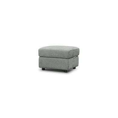 Jarrod Storage Footstool in Hopsack Platinum Fabric
