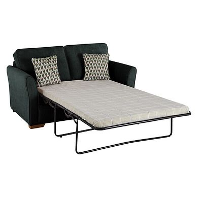 Jasmine 2 Seater Sofa Bed with Standard Mattress in Orkney Forest with Newton Forest Scatters