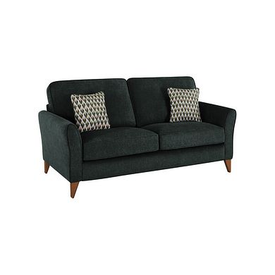 Jasmine 3 Seater Sofa in Orkney Fabric - Forest with Newton Forest Scatters