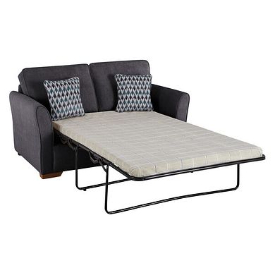 Jasmine 2 Seater Sofa Bed with Standard Mattress in Orkney Graphite with Newton Ocean Scatters