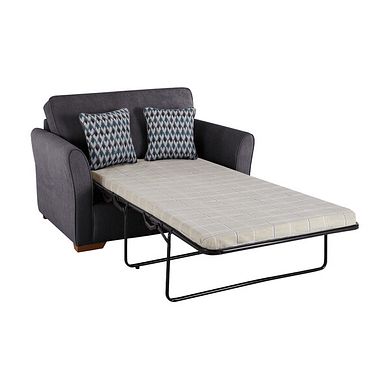 Jasmine Armchair Sofa Bed with Standard Mattress in Orkney Graphite with Newton Ocean Scatters