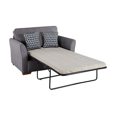 Jasmine Armchair Sofa Bed with Standard Mattress in Orkney Grey with Newton Ocean Scatters