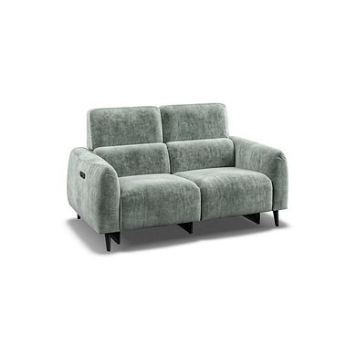 Juliette 2 Seater Recliner Sofa With Power Headrest in Descent Pewter Fabric