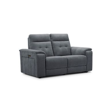 Juno 2 Seater Electric Recliner Sofa With Power Headrests in Amigo Coal Fabric