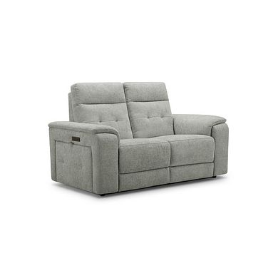 Juno 2 Seater Electric Recliner Sofa With Power Headrests in Hopsack Dove Fabric
