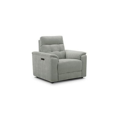 Juno Electric Recliner Armchair With Power Headrest in Amigo Sage Fabric