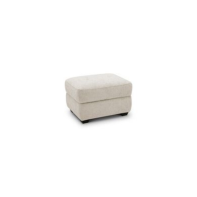 Juno Storage Footstool in Hopsack Natural Fabric
