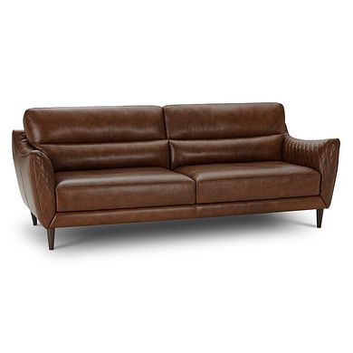 Lucca 4 Seater Sofa in Houston Whiskey Leather