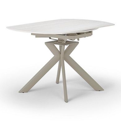 Lucia Ceramic Swivel Extending Round Dining Table 130cm