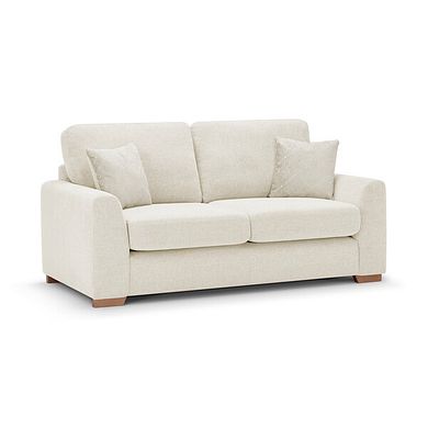 Ludlow 2 Seater Sofa in Ceriale Cream Fabric with Oyster Scatter Cushions