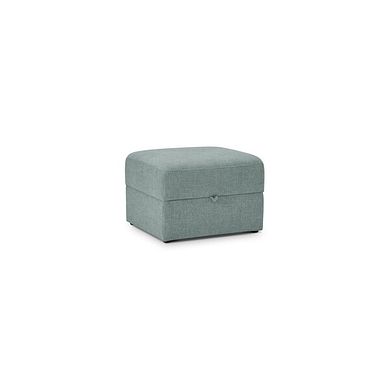Ludlow Storage Footstool in Ceriale Aqua Fabric