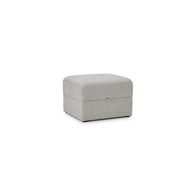 Ludlow Storage Footstool in Ceriale Silver Fabric
