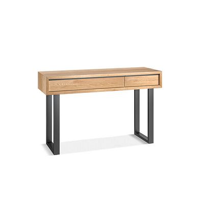 Maine Natural Solid Oak & Metal Dressing Table