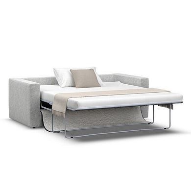 Malvern 2 Seater Sofa Bed in Silver fabric