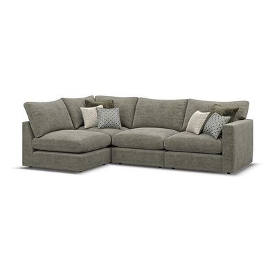 Malvern 4 Seat Right Hand Modular Corner Sofa in Olive Green fabric - Group 5