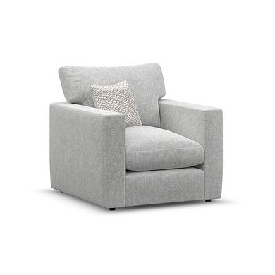 Malvern Armchair in Silver fabric