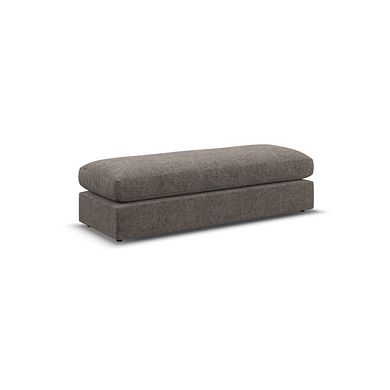 Malvern Large Fender Footstool in Brown fabric