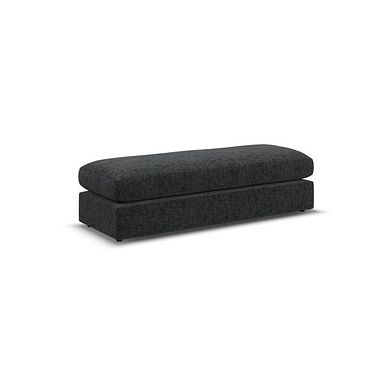Malvern Large Fender Footstool in Charcoal fabric