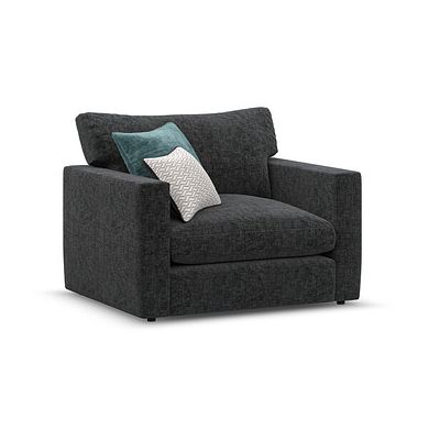 Malvern Loveseat in Charcoal fabric