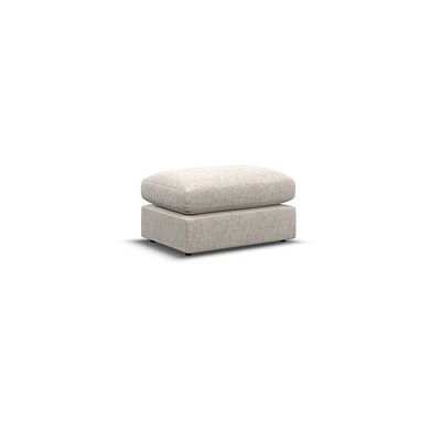 Malvern Small Fender Footstool in Beige fabric