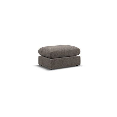 Malvern Small Fender Footstool in Brown fabric